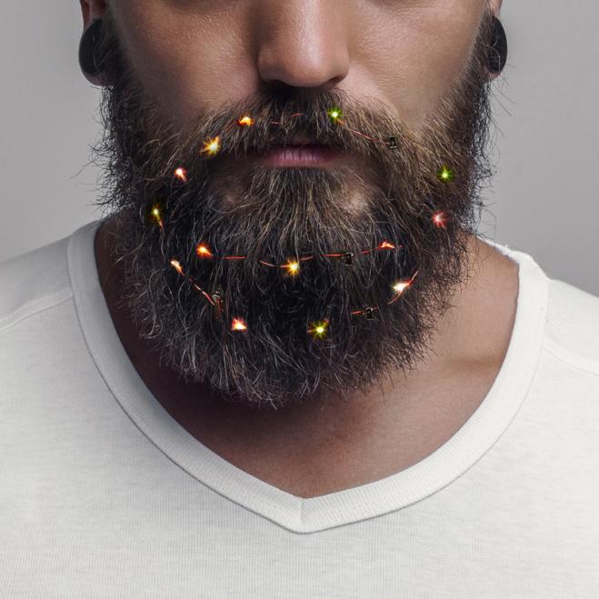 Arrivano le luci di Natale per la vostra barba!