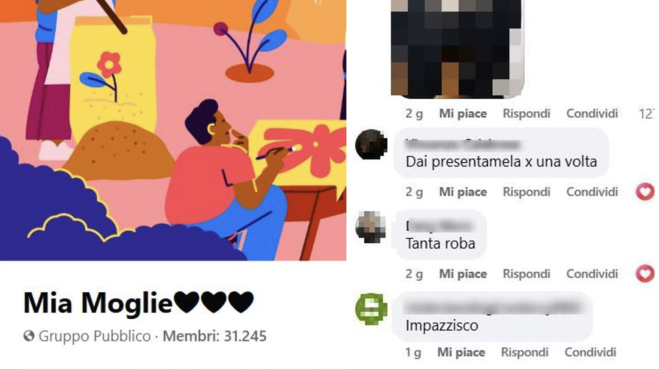 Il gruppo Facebook con le foto osé delle mogli