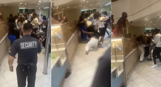 Rissa per le crocchette di pollo sulla nave da crociera