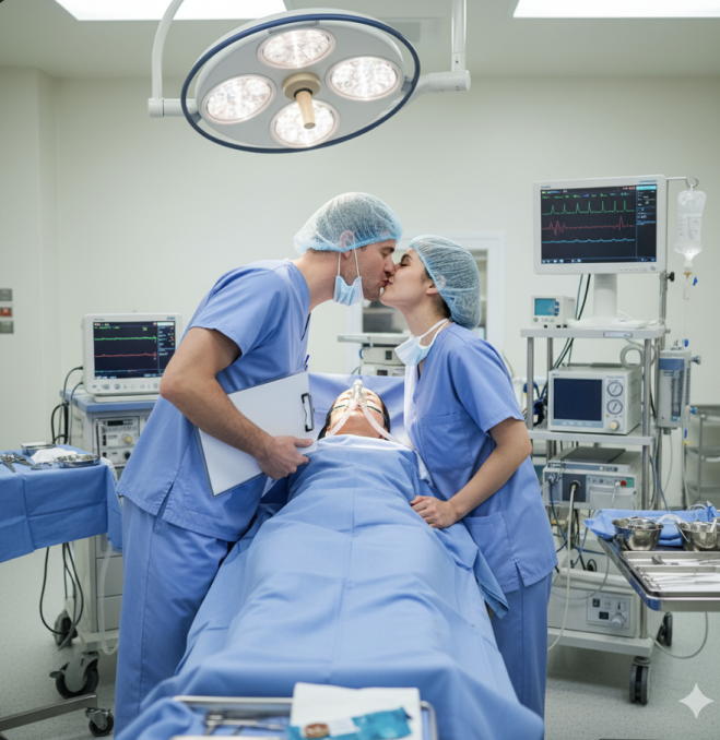 Medico lascia sala operatoria per fare sesso con l’infermiera