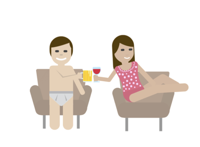 Strategia anti stress finlandese: bere da soli a casa in mutande