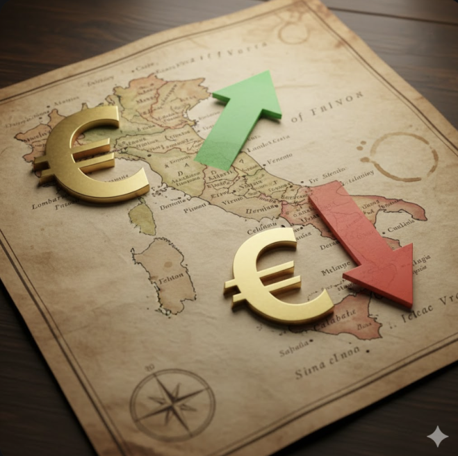 Italia, la mappa degli stipendi regione per regione