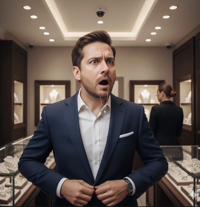 Entra in gioielleria e inghiotte un ciondolo da 16mila euro