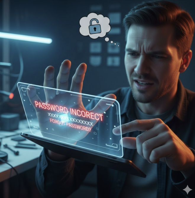 Si impianta un chip ma dimentica la password