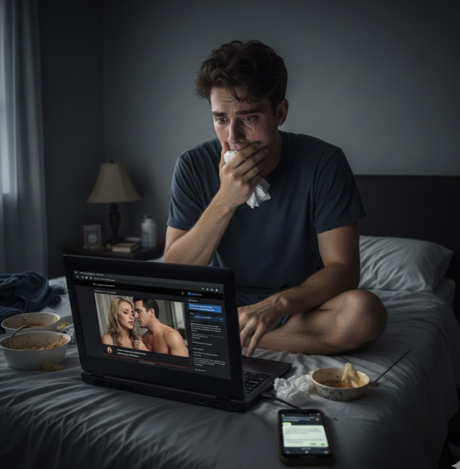 Fidanzata beccata a tradire con attore porno