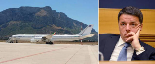 L'Air Force Renzi ridotto a un rottame: indagini in dirittura di arrivo