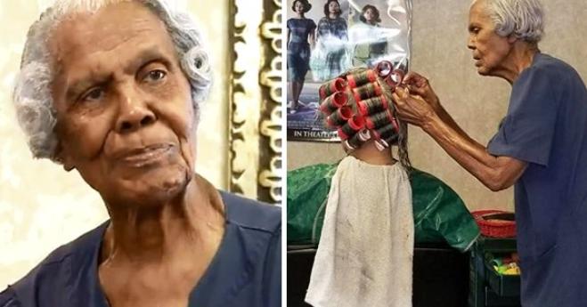 Donna di 101 anni lavora ancora come parrucchiera!