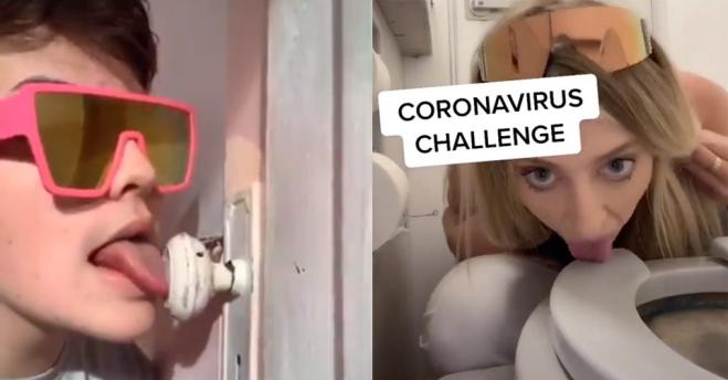 “Coronavirus challenge”: l'assurda sfida di TikTok in cui si lecca l'asse de wc