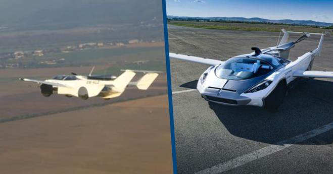 Incredibili filmati mostrano l'auto sportiva volante in azione