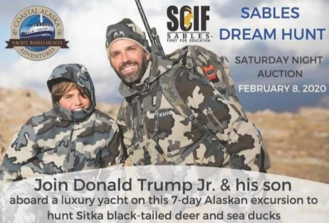 Il figlio di Donald Trump sorteggiato per partecipare a una caccia all'orso grizzly
